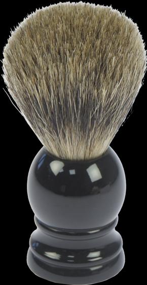 Immagine prodotto Pennello da barba, puro tasso, nero, anello Ø 22 mm in confezione regalo (Pennello da barba)