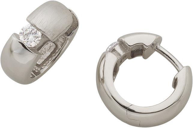 Bijou Classic Ohrschmuck Scharniercreole (Paar) (Silber)