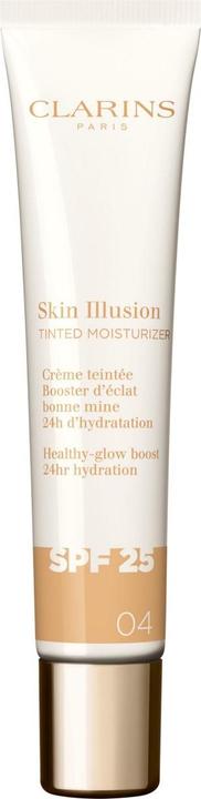 Clarins Skin Illusion - Getönte Feuchtigkeitscreme Spf25 04 (Zonnecrème gezicht, SPF 25, 40 ml)