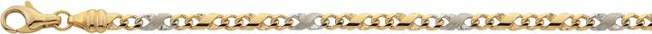 Produktbild Bijou Classic Collier 8er-Kette poliert/sattiniert 42 cm (Gold)