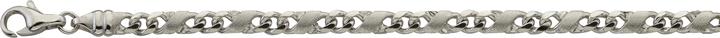 Bijou Classic Bracelet 8er-Kette poliert/sattiniert 19 cm (19 cm, Gold)