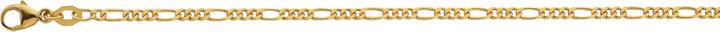 Produktbild Bijou Classic Collier Figaro geschliffen 40 cm (Gold)