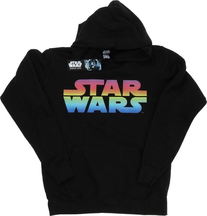 Actual product image Star Wars Womens/Ladies Rainbow Logo Hoodie (XXL)