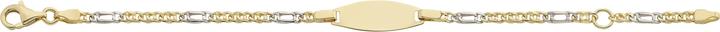 Produktbild Caroussel ID-Bracelet Fantasie (weiss rhod.) 14 cm (14 cm, Gold)