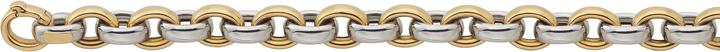 Immagine prodotto Bijou Classic Bracelet Fantasie halbmassiv 19 cm (19 cm, Oro)