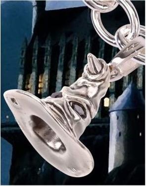Immagine prodotto Noble Collection Bracciale Harry Potter con ciondoli placcati in argento Lumos Serpeverde (20 cm)