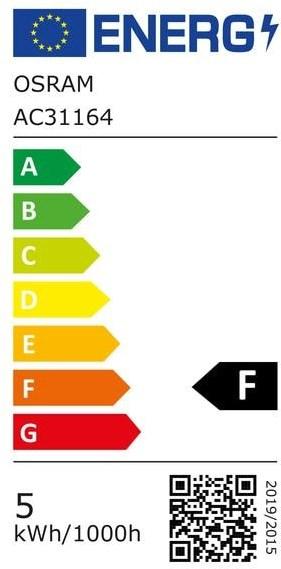 Label énergétique Osram Star Classic P (E14, 40 W, 470 lm, 1 x, F)