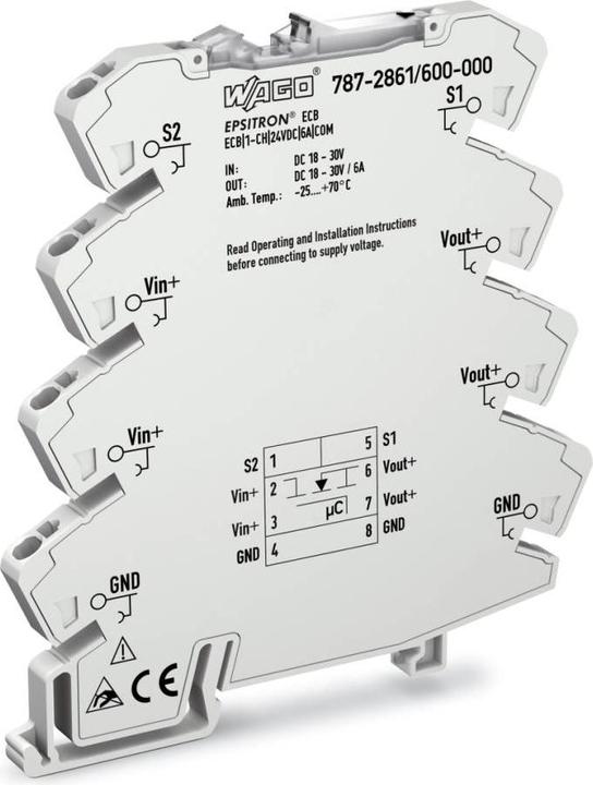 Image du produit Wago Contrôleur de courant DC série 787 6A 787-2861/600-000