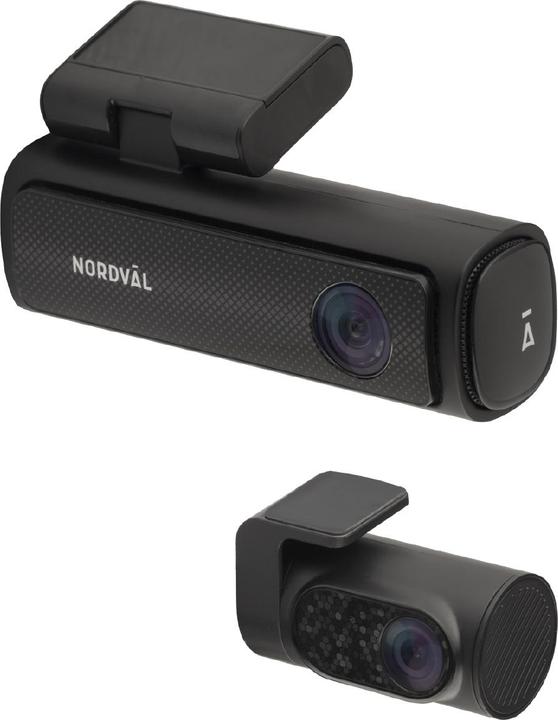 Produktbild Nordväl DC202-2CH 4K Dashcam + WiFi + GPS + Parkeermodus + 64GB (WLAN, GPS-Empfänger, 4K)