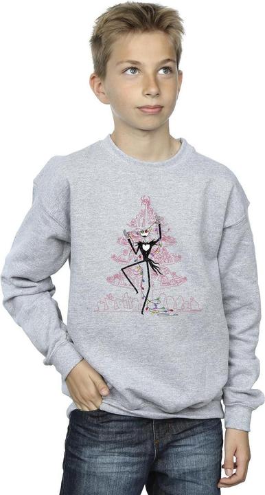 Actual product image Disney Boys The Nightmare Before Christmas Tree Pink Sweatshirt (152, 158)