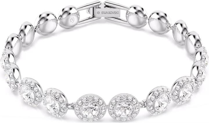 Swarovski Una bracciale taglio rotondo bianco (17.50 cm, Metallo Swarovski)