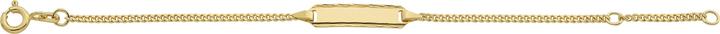 Immagine prodotto Caroussel ID-Bracelet Panzer geschliffen, Schild mit diamantiertem Rand 14 cm (14 cm, Oro)