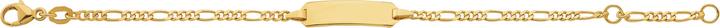 Actual product image Caroussel ID-Bracelet Figaro 14 cm (14 cm, Gold)