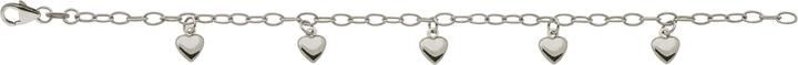Bijou Classic ID-Bracelet Anker weit mit 5 Herzen 16 cm (16 cm, Gold)