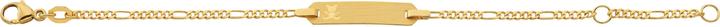 Produktbild Caroussel ID-Bracelet Figaro mit Bär 14 cm (14 cm, Gold)