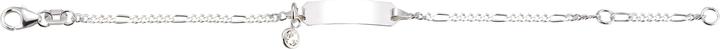 Image du produit Caroussel ID-Bracelet Figaro mit eingehängtem Zirkonia 14 cm (14 cm, Argent)