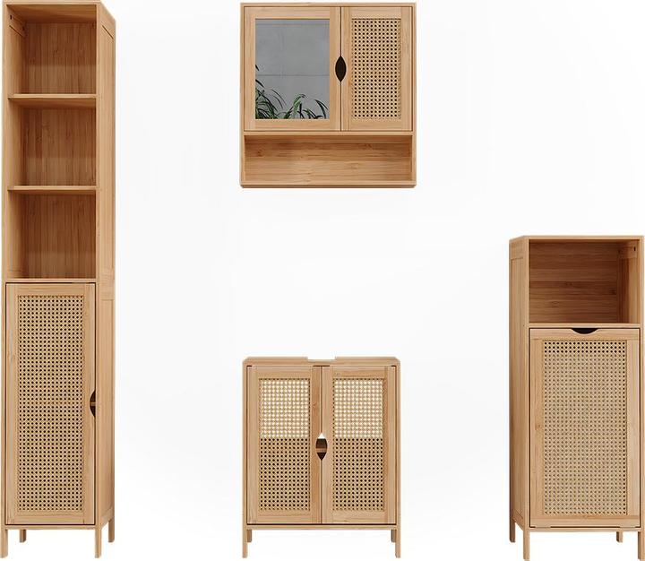 Produktbild Vichy Badmöbel-Set Liora, Bambus, 4 Teile