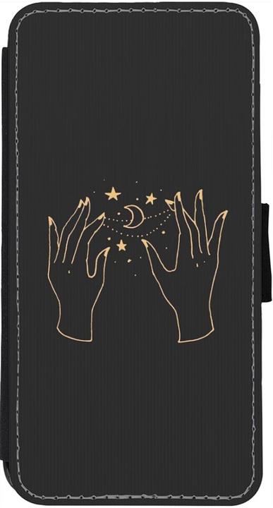 Produktbild PhoneLook Hülle Wallet schwarz Grey magic hands (Apple iPhone 12)