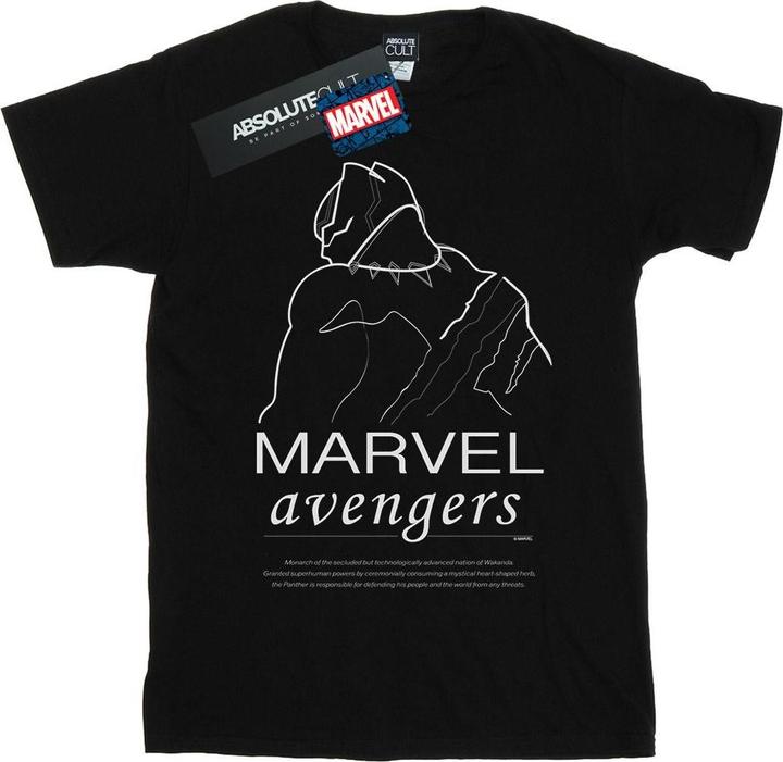 Produktbild Black Panther Single Line TShirt (5XL)