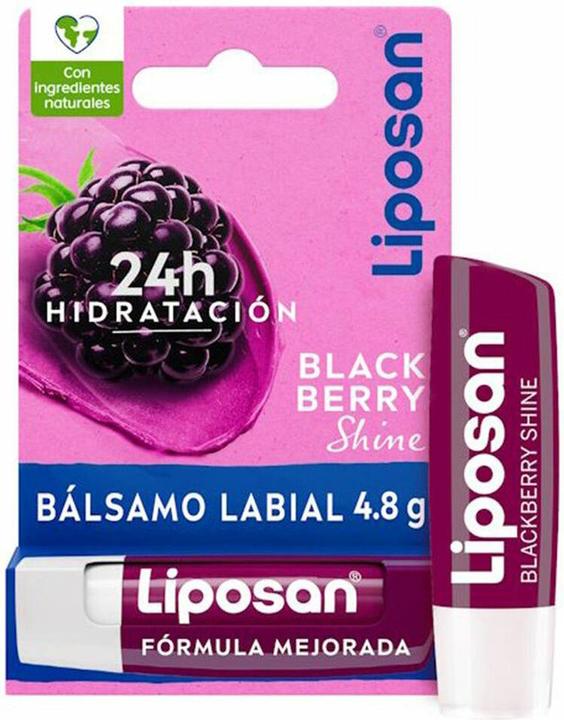 Liposan Brombeerglanz 4,8g Himbeer-Lippenbalsam Feuchtigkeitsspendender Lippenbalsam für schöne, weiche und