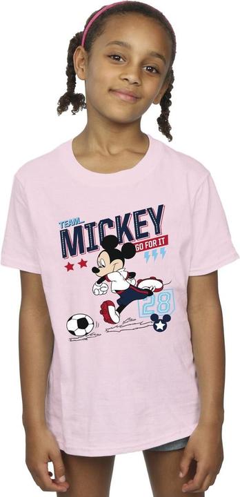Immagine prodotto Disney Mickey Mouse Team Mickey Football Maglietta Ragazze (140, 146)
