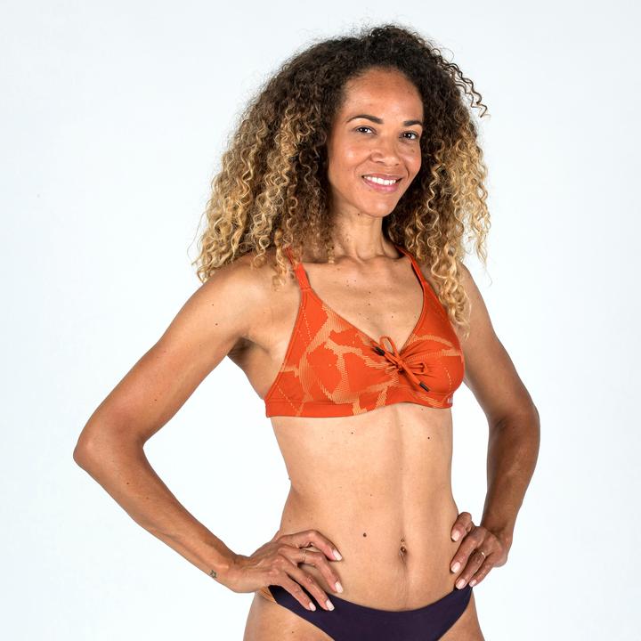 Actual product image Nabaiji Sports bikini top ladies ultra chlorine resistant - Jana Ice orange (40)