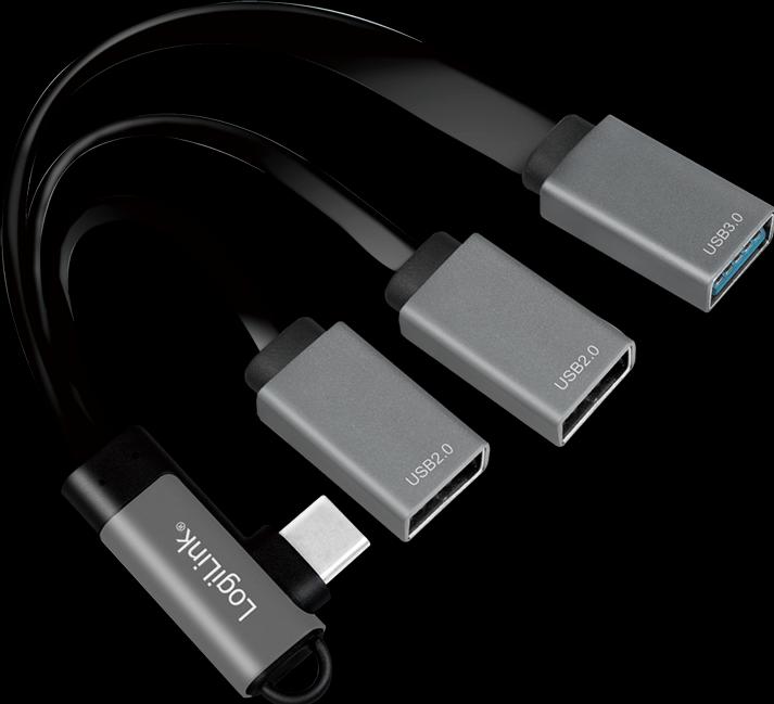 Actual product image LogiLink USB-C hub (USB-C, 3 Ports)