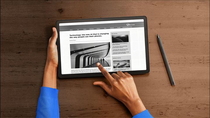 Actual product image Lenovo Tab M10 Plus (3rd Gen) (WLAN only, 10.61", 128 GB, Dual Tone Storm Gray)