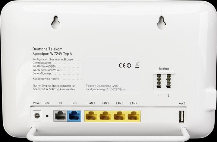 Actual product image Telekom Speedport W724V (1300 Mbit/s, 300 Mbit/s)