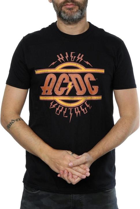 Immagine prodotto AC/DC High Voltage Distressed Logo Maglietta Uomo (M)