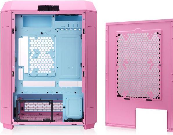 Actual product image Thermaltake The Tower 600 (pink, Tempered Glass x 3) (Mini-ITX, ATX, mATX)