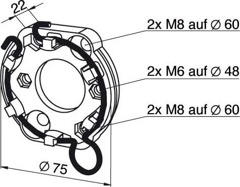 Actual product image somfy Universal bearing (Bearing housing)