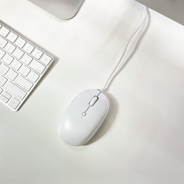 Actual product image Macally Elegant USB-C mouse (Cable)