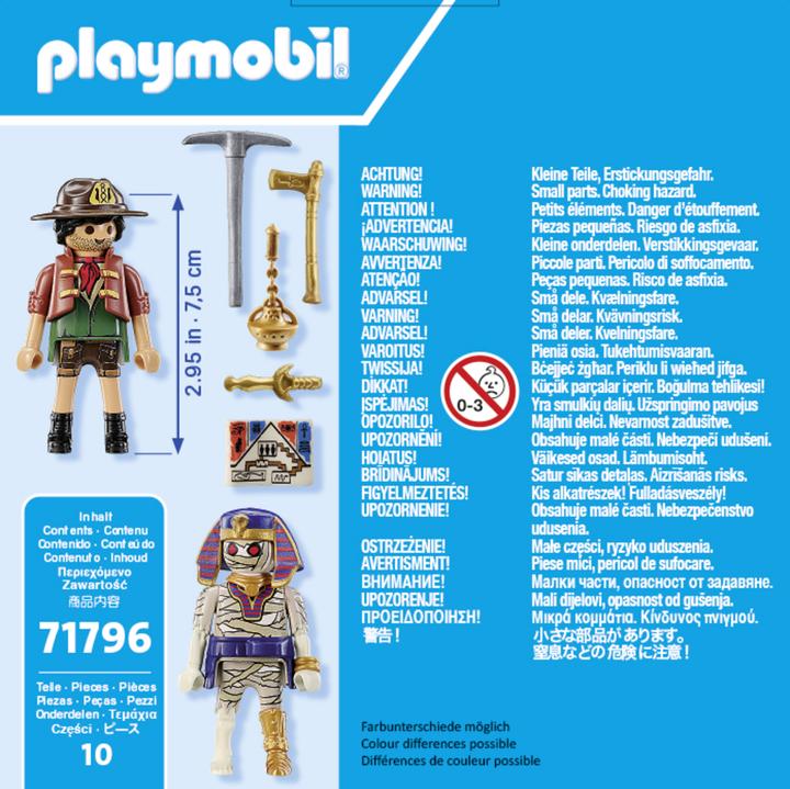Actual product image Playmobil 71796 Treasure hunter and mummy (71796)