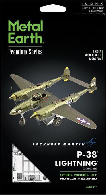 Image du produit Metal Earth ICONX - Lockheed P-38 Light