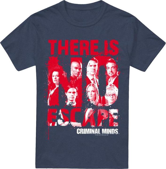 Actual product image Criminal Minds Unisex Adult No Escape T-Shirt (S)