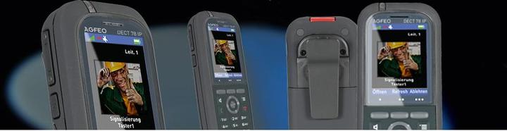 Produktbild Agfeo DECT 78 IP - IP-Telefon - Grau - Kabelloses Mobilteil - Tisch/Bank - IP65 - 249