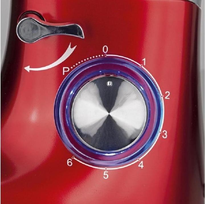 Image du produit Gourmetmaxx Robot de cuisine 1500 W, Rouge (1500 W)