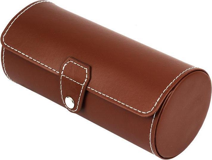 Image du produit JTI Rangement pour montres rond, similicuir - Marron