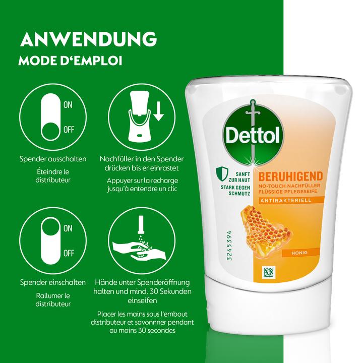 Image du produit Dettol Pas de contact (Recharges, 250 ml)