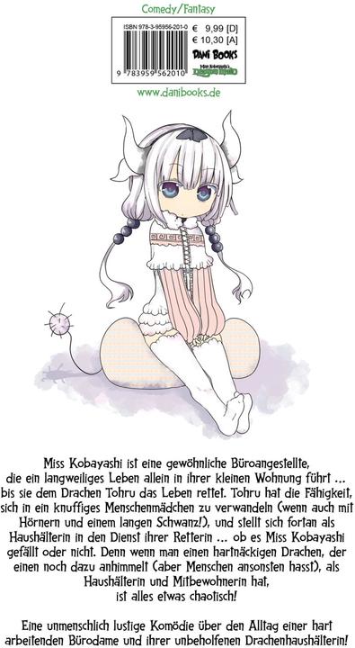 Actual product image Miss Kobayashi's Dragon Maid - Band 01 (deutsche Ausgabe) (German, Cheyenne Dreissigacker, Coolkyousinnjya, Jano Rohleder, 2022)