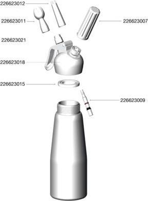 Produktbild Mosa Sahneapparat Ersatzteile, Kolben