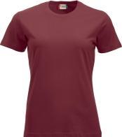 Actual product image Clique Ladies T-Shirt Classic-T 029361, cotton, bordeaux, size L (L)