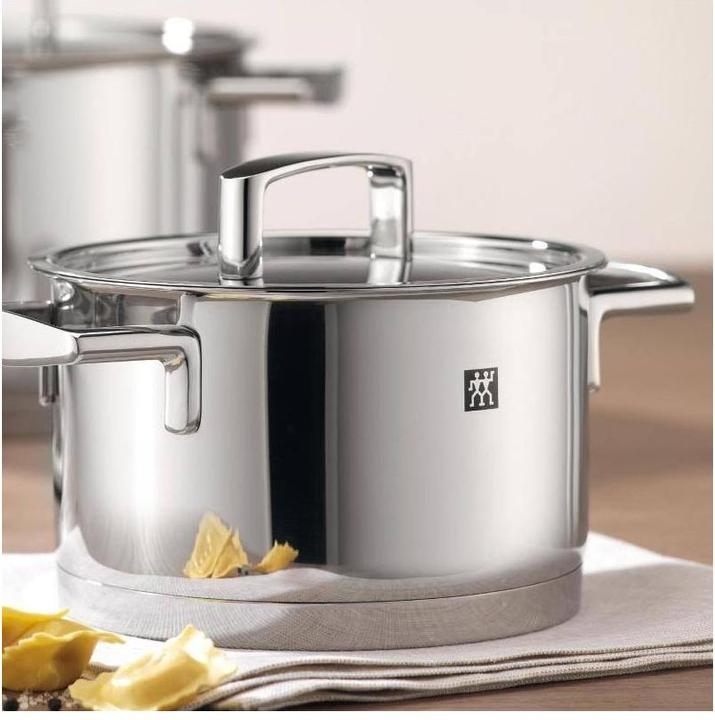 Actual product image Zwilling Passion saucepan w. lid Ø24 cm / 6l (Promo 2019) (24 cm, Pot, Stainless steel)