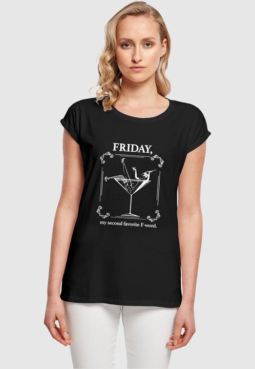 Produktbild Mister Tee Ladies F-Word Extended Shoulder Tee - 125199 (S)