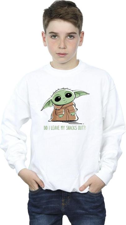 Produktbild Star Wars The Mandalorian Grogu Snacks Meme Sweatshirt Jungen (140, 146)