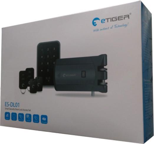 Immagine prodotto eTiger ES-DL01 Set di serrature di sicurezza senza fili con tastiera (Combinazione numerica elettronica)