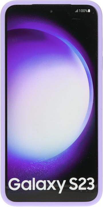 Actual product image Mobiparts Hardcover Samsung Galaxy S23 Satin Lila (Magsafe Compatible) (Samsung Galaxy S23+)
