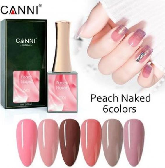 Actual product image Nagellack24 Gellacquer Peach Naked C004 UV/LED (Peach Naked, UV gel varnish)