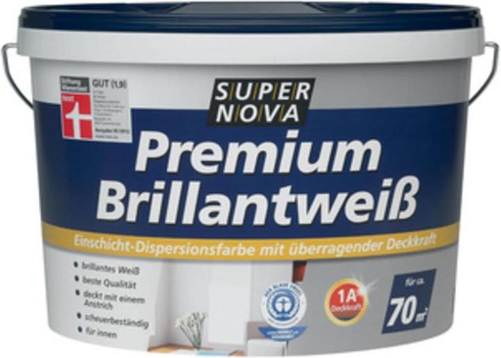 Produktbild Super Nova Premium Brillantweiss, Premium-Innendispersion (Weiss, 10 l)